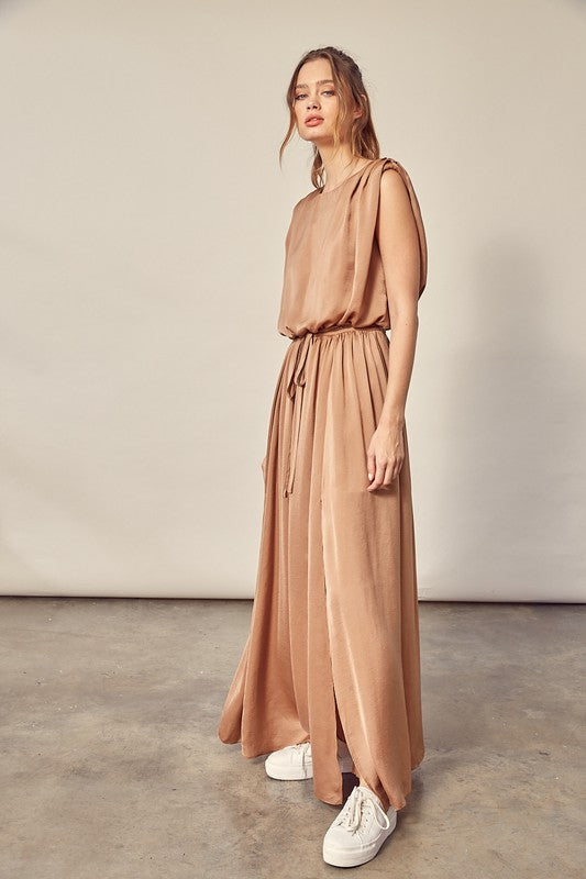 Lola dress dark beige
