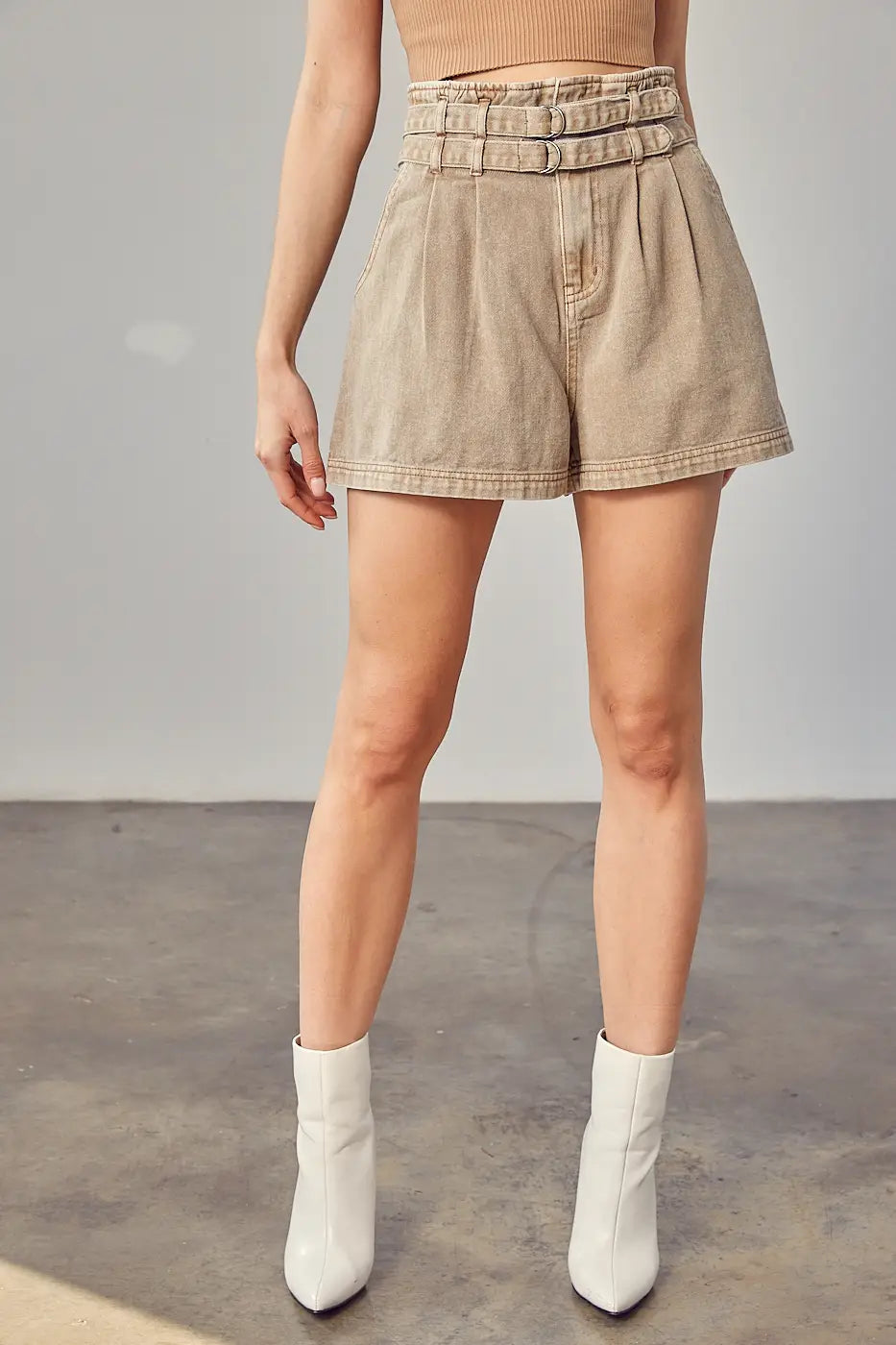 Ivy shorts taupe