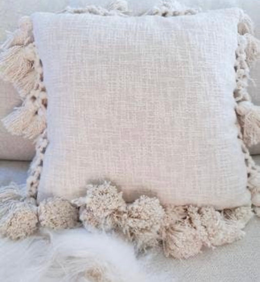 Macrame cushion cover